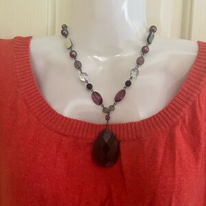 Lia Sophia Natural Stone Necklace